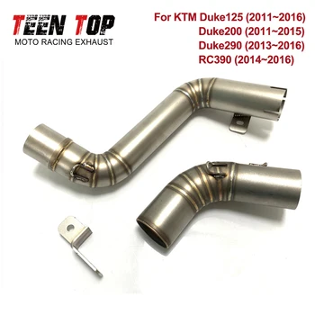 Motorcycle Exhaust Middle Pipe For KTM Duke125 2011~2016 Duke200 2011~2015 Duke290 2013~2016 RC390 2014~2016 Mid Link Pipe