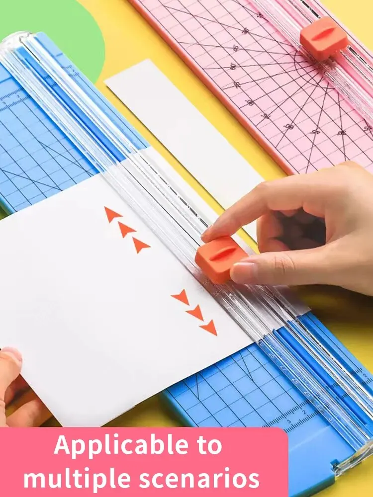 Paper Cutter Double Sided Cutting A4 Paper Cutter Small Mini Paper Cutter STUDENT'S Hand Made Ledger Cutting Photo