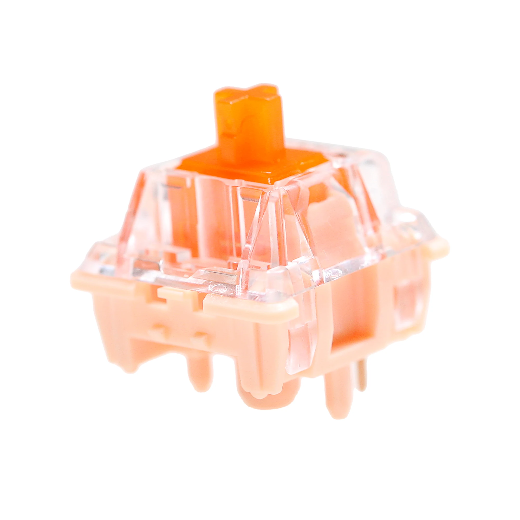 Тактильный переключатель TECSEE Coral, 5-контактный RGB SMD 68g force mx, переключатель для механической клавиатуры, 60 м, золотой, Sping, нейлон, верхняя часть, средняя, нижняя, оранжевая