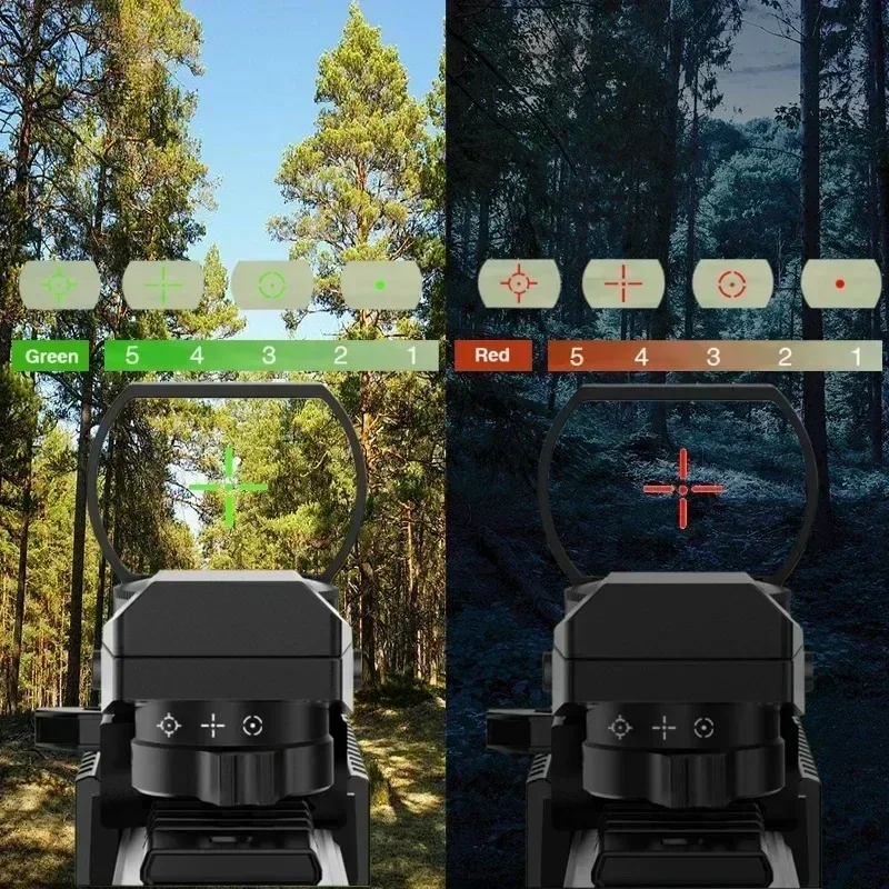 Red Dot Sight Hunting HD101AJ 1X40 4 Reticle Red/Green Dot Riflescope