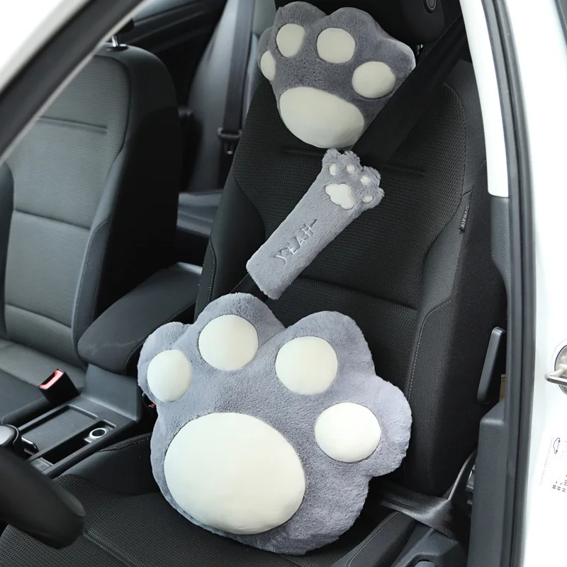 Coussin voiture pour le sol, en forme de tête de chat pour enfant –  mefcreations