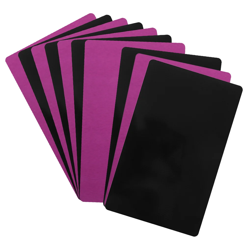 

10 шт., алюминиевые заготовки для визиток