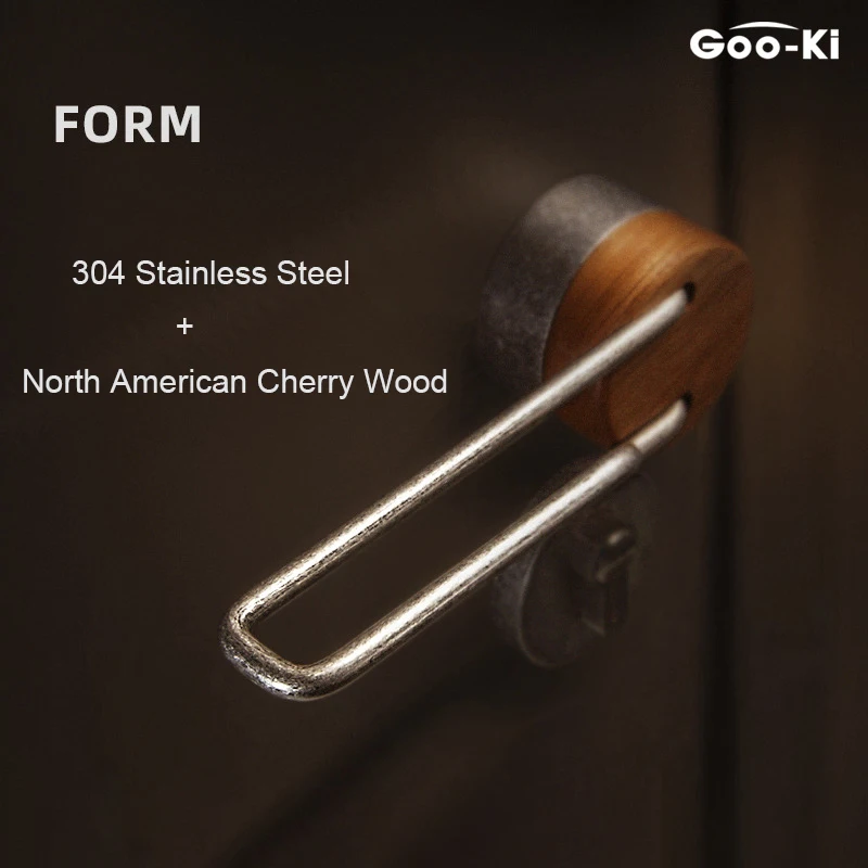 Original Design Retro Silver Walnut Door Lock for Bedroom Door Lock