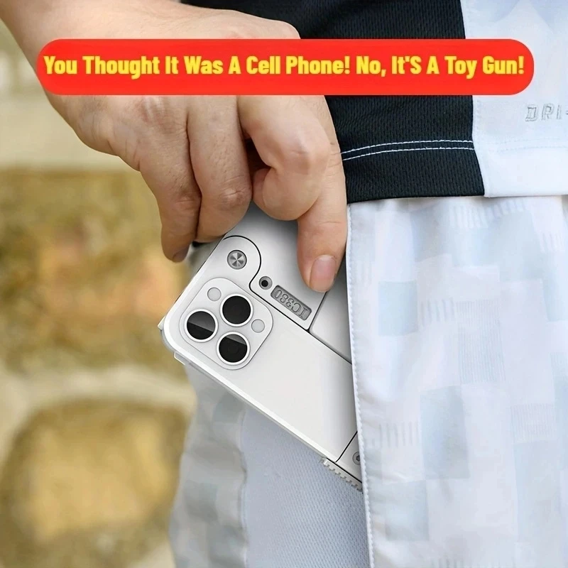 Folding Soft Bullet Toy Gun - Creative Novelty Toy