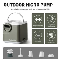 Naturehike – pompe gonflable à air éolien, multifonctionnelle, légère, pour Camping en plein air, Portable, batterie 2400mAh, Rechargeable par USB 3