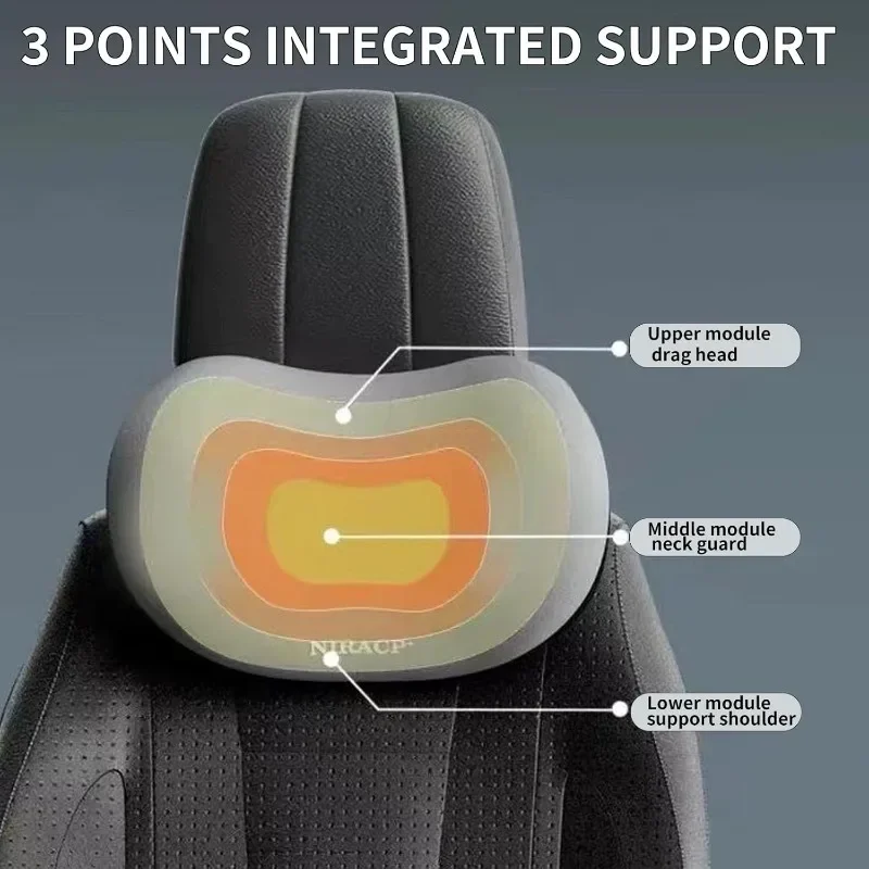 Ergonomic Car Neck and Lumbar Support Cushion Set