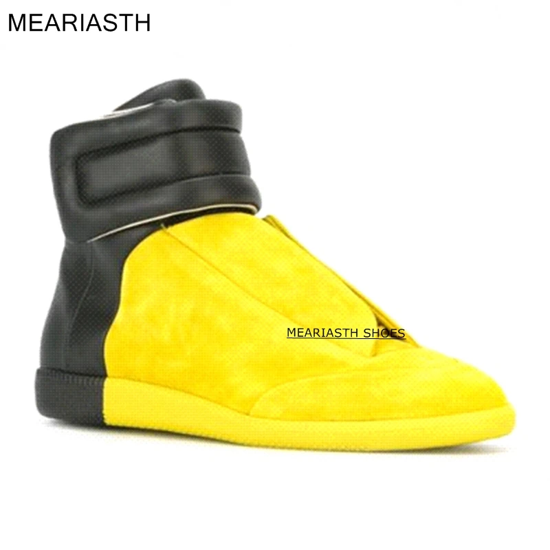 

2022 Men Elevator Casual Shoes Genuine Leather Black White High Top Sneakers Men Ankle Boots Flats Leather Shoes Men Trainers