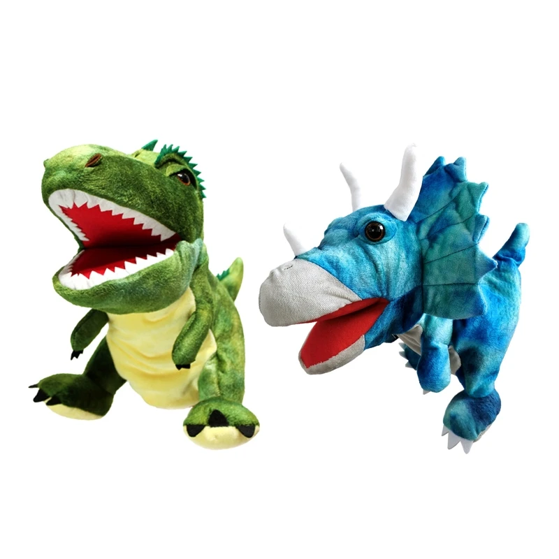 

127D Story Telling Hand Puppets Plush Dinosaur for Doll Toy Children Finger Puppet Party Activity Parent-Child Performance Pr