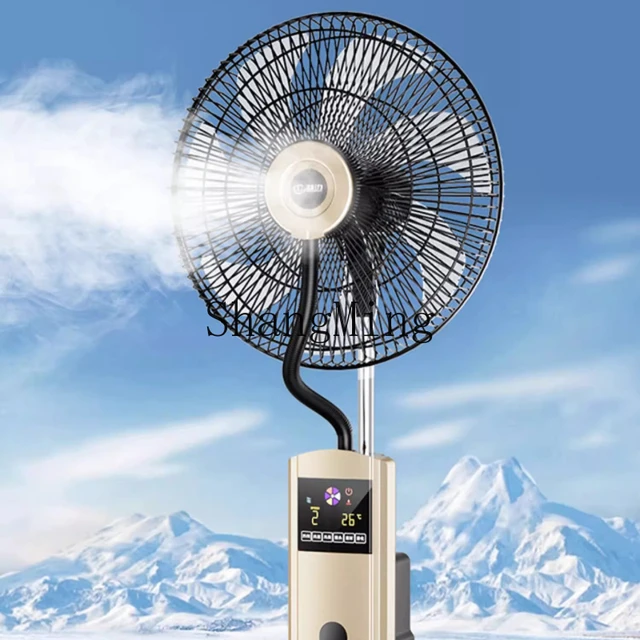 LXY Household Floor Fan Add Water Cooling Cold Fan Humidifier Industrial Shaking Head Air Conditioning Fan 4
