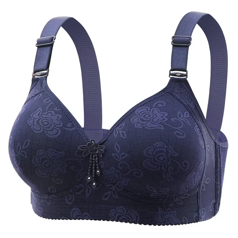 Women Mom Bra Large Size Thin Cup Full-cup Brassiere Non-magnetic Non-steel Ring training bra,cotton bra,seamless bra