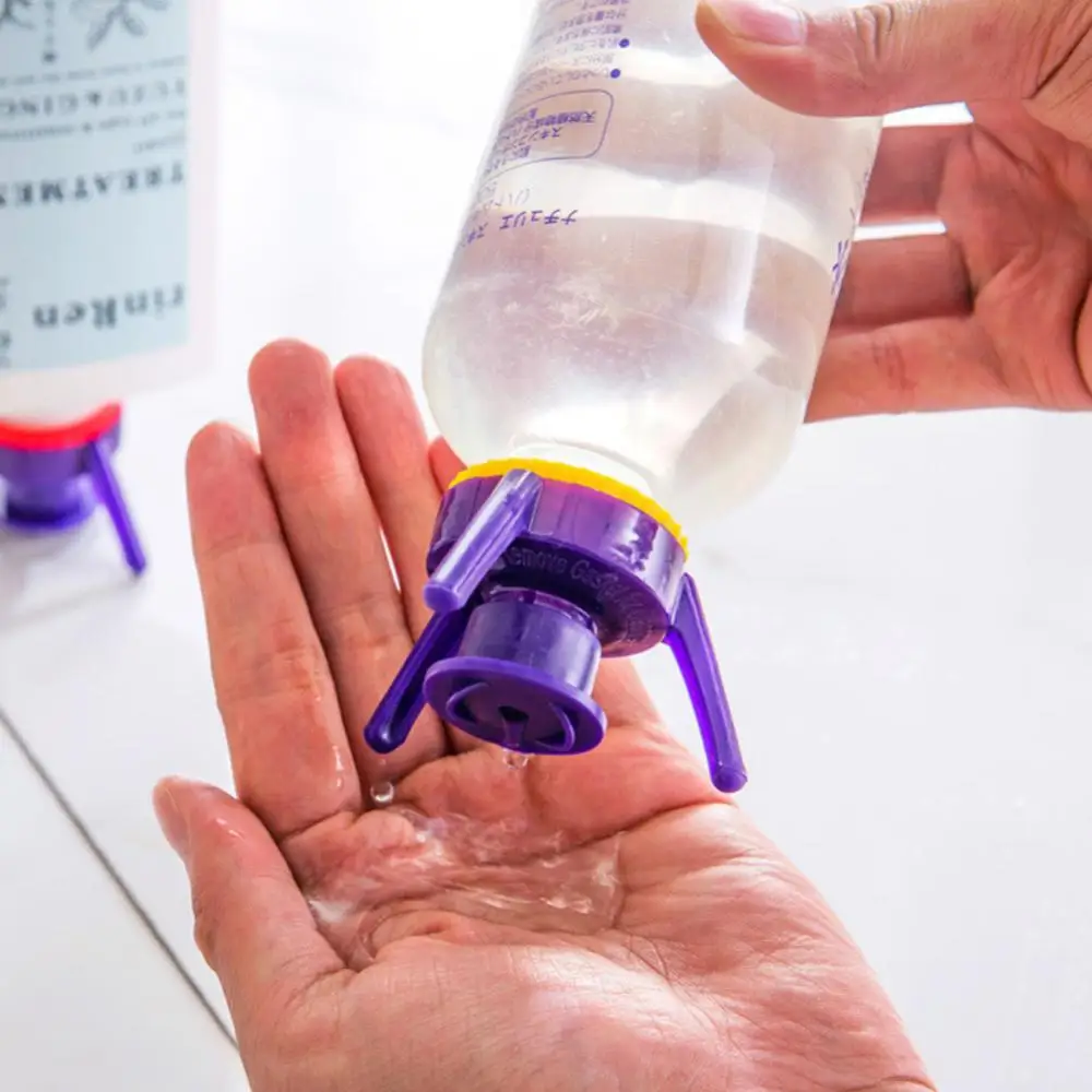 6/3PCS Inverted Bottle 3 Sizes Leak-proof Kitchen Seasoning Bottle Bathroom Shower Gel Shampoo Upside Down Stand Cover