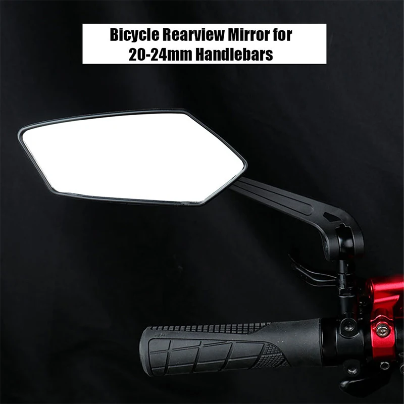 Bicycle Rear View Mirror Bike Cycling Wide Range Back Sight Reflector Adjustable Left Right Mirrors