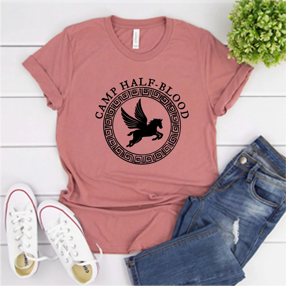 Unisex Camp Half Blood T Shirt Fall Training Camp Game Shirt Aesthetic Percy Jackson Shirts Halloween Magical Gift Harajuku Top 4