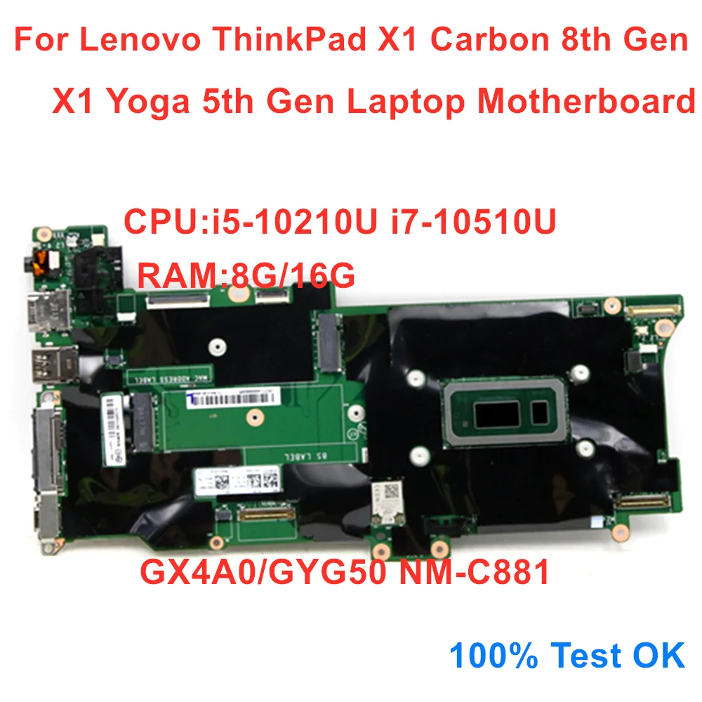 NM-C881 For Lenovo Thinkpad X1 Carbon 8th Gen X1 Yoga 5th Gen