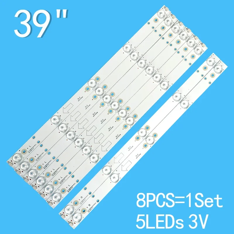 3V2W Led backlight 418mm for Merlot 39-inch 5-lamp TOT-39B2600-8X5-5EA-R LE39M16 L39B2610 H-LED39V23 39B2600