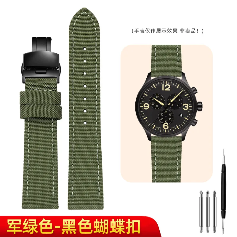 Versatile Nylon Leather Waterproof Canvas Wristband