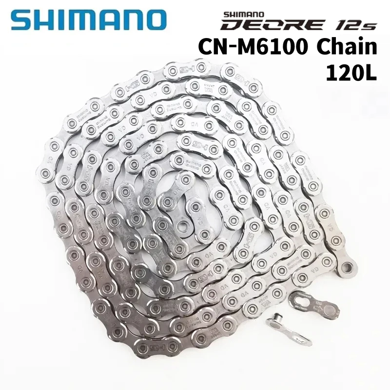 SHIMANO DEORE SLX XT 12-Speed CN-M6100 M7100 M8100 Bicycle Chain Road Mountain Bike 116L 120L 124L 126L Bike Chain Original Part bicycle chain,bicycle chains