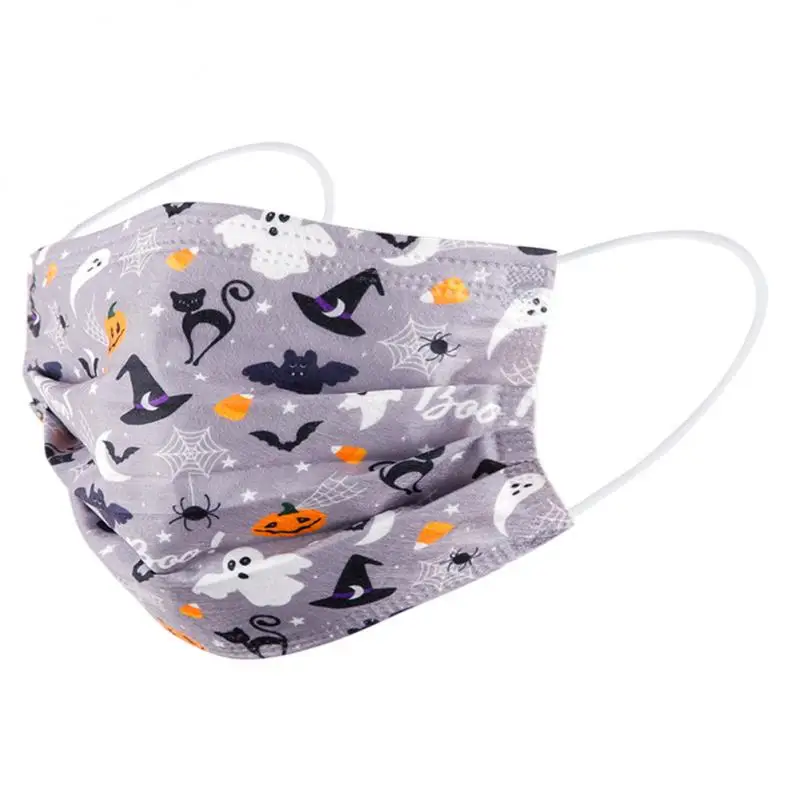 1~4SETS Disposable Print Mask For Adult Children's Face Mask 3-layer Breathable Safety Dust-proof 8 Style Outdoor Mask Health 2