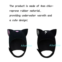 Adult Sunscreen Ultraviolet Diving Cap Cartoon Diving Winter Swimming Snorkeling diving hood for Male and Female Children 2