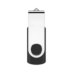 Swivel Design USB Flash Drive - Portable High - Capacity Memory Stick - 4GB (Black)