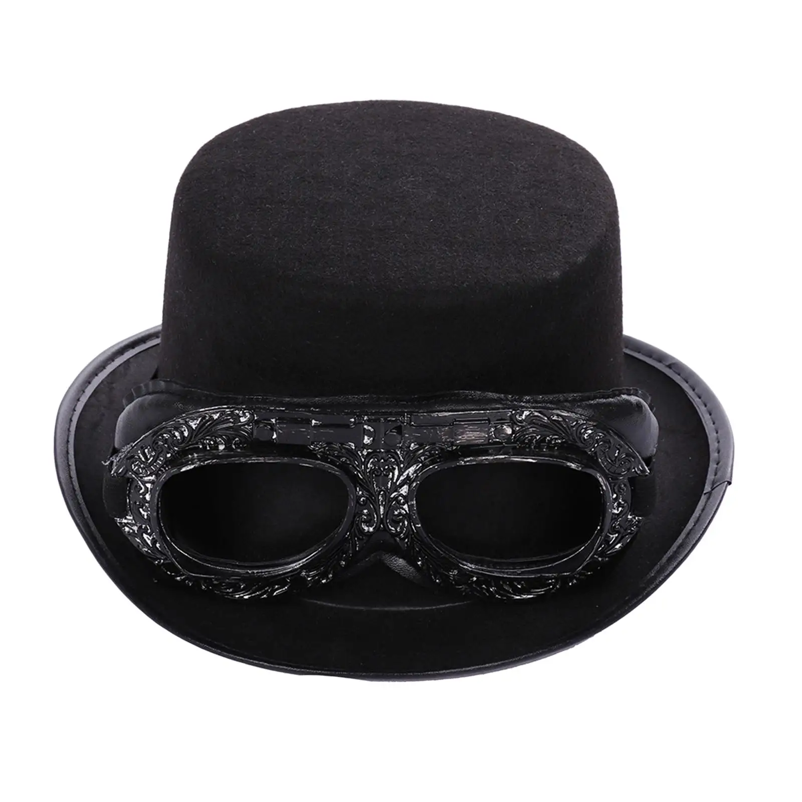 Steampunk Deluxe Hat Fancy Dress Costume Steampunk Goggles Gothic Haloween