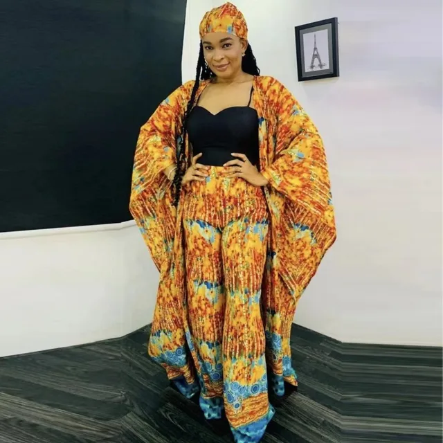 Two Piece Set Women Africa Clothes African Dashiki New Fashion 2 Piece Sets Long Dress Pants Suit Party Dresses Big Size Robe 5
