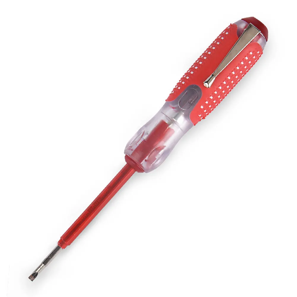 

1Pc Screwdriver 162mm 100-500V Test Pen Multifunctional Driver Dual Cross Slotted Bit Insulation Handle Testing Hand Tool