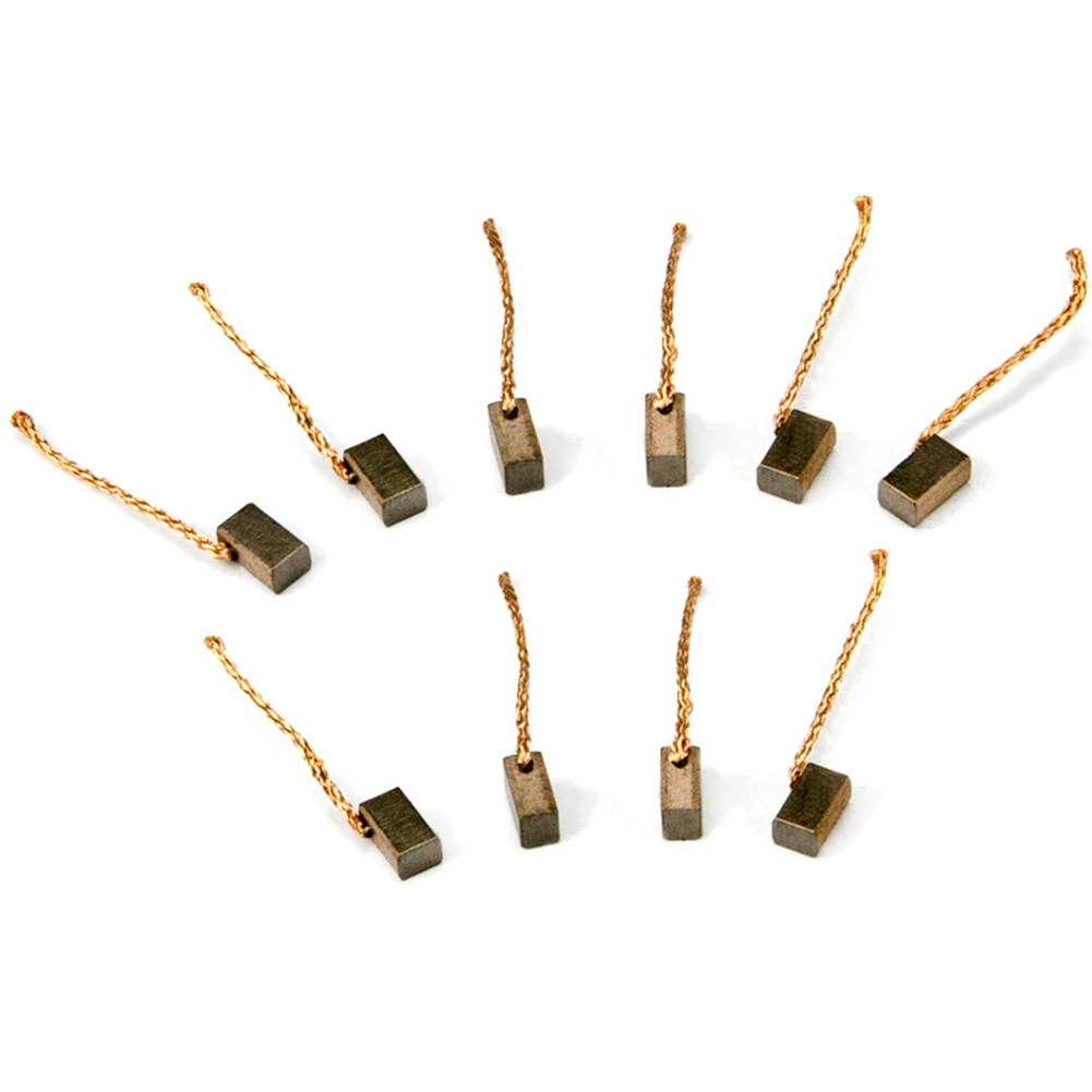 10pcs Carbon Brush Car Casement Motor Brush Copper 4x5x8mm Carbon Brushes For Automotive Casement Motors Electric Power Tool