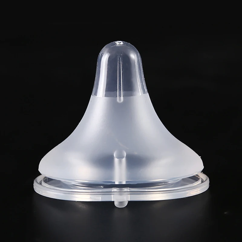 5cm Baby Silicone Wide Mouth Nipples Pacifier Bpa Free Liquid Silicone Wide Neck Bottle Nipple Pacifiers Anti-Colic Hole