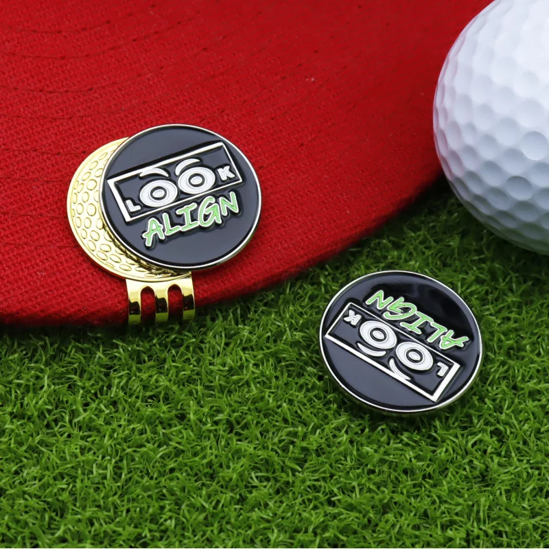 【 New 】 New creative metal enamel ball marker with golf accessories