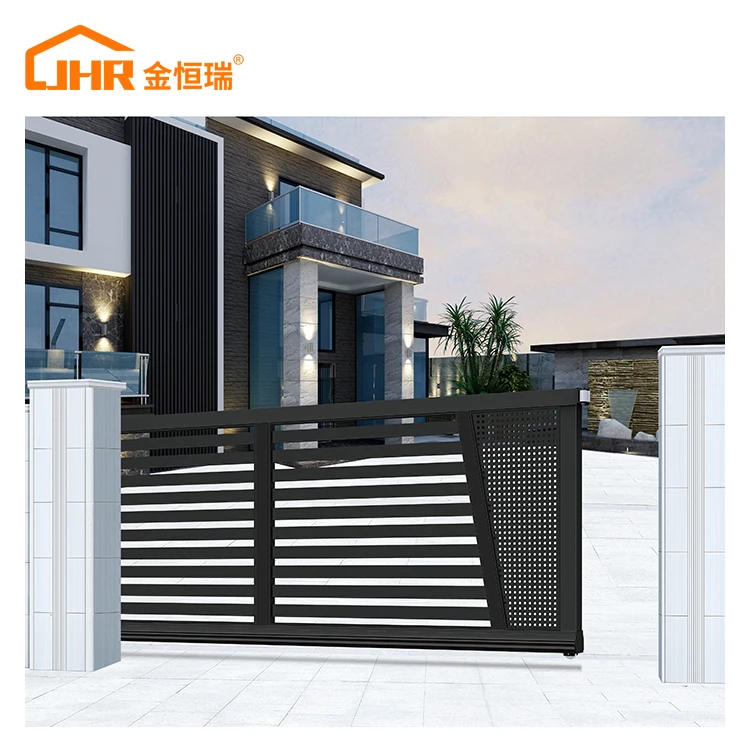 Nice Gate Design: How This Decorative Black Aluminum Gate Transforms ...
