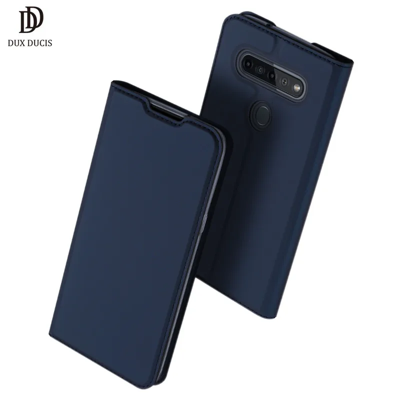 

For LG K51S Phone Case DUX DUCIS Skin Pro Flip Wallet Leather Case For LG K51S Card Slot Accessories Shockproof Cover