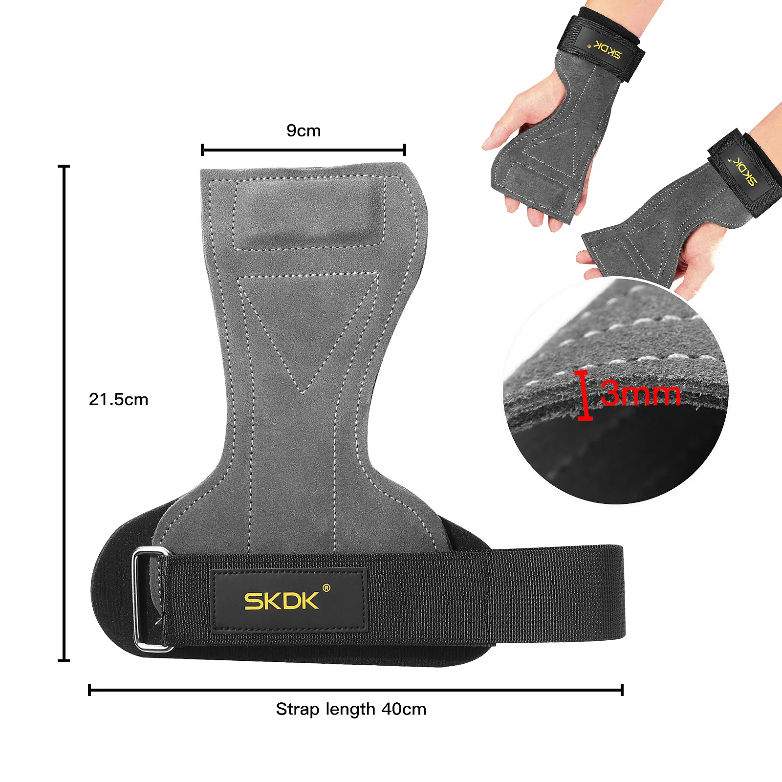 Grip Power Pads Lifting Grips PRO Weight Gloves