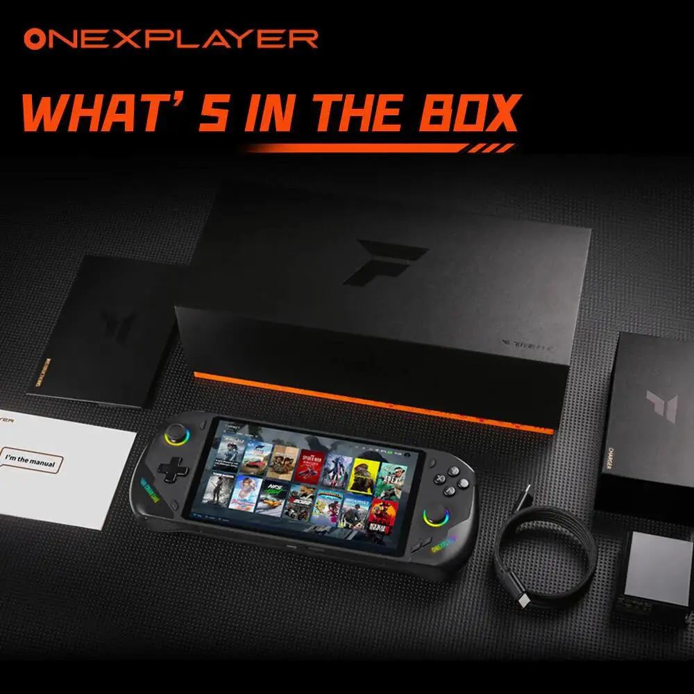 OneXPlayer OneXFly F1 Pro AMD AI 9 HX 365 370 OLED 144Hz Screen Gaming Handheld Console 3A Gamepad 7” PC Game Computer Laptop 6
