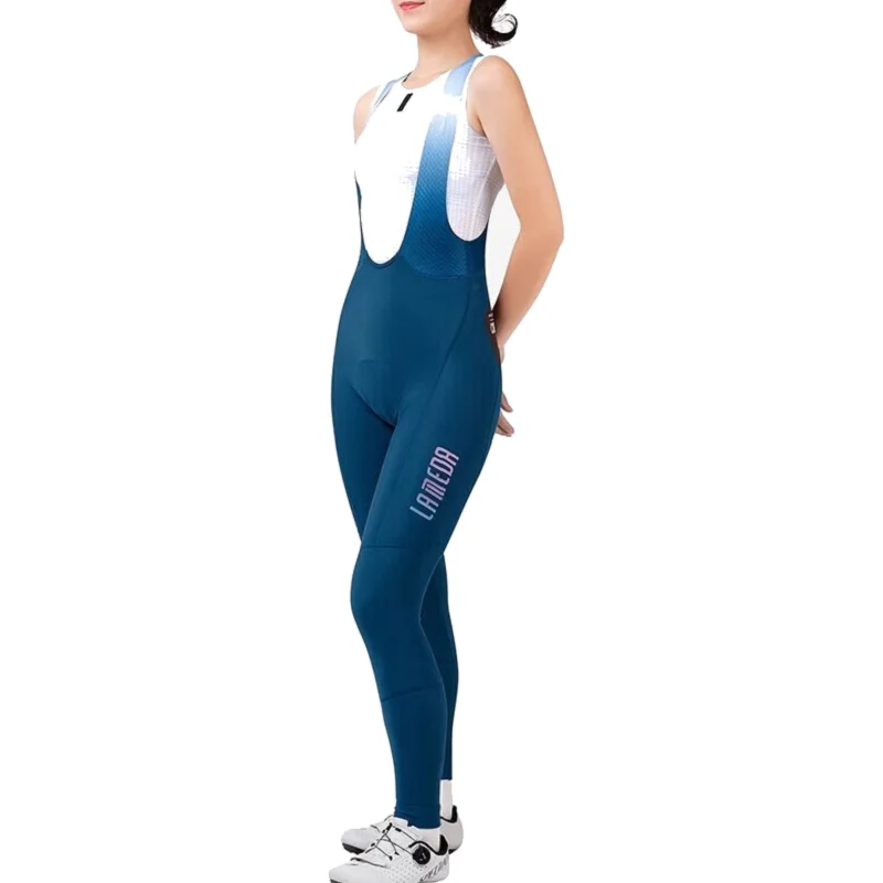Women Winter Bike Pants Thermal Fleece Trousers Cycling Bib Long Trousers Windproof