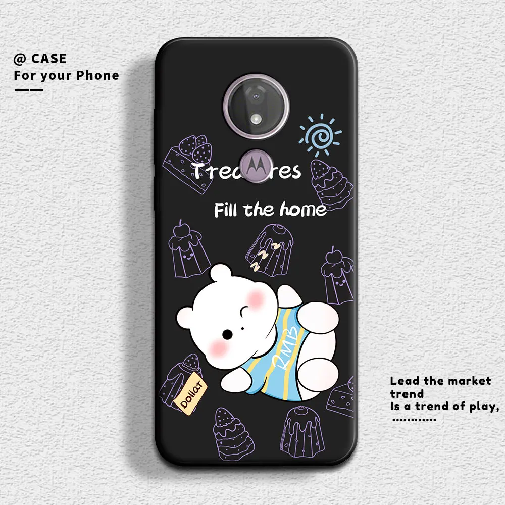Cute Panda Soft Silicone Shockproof Phone Case - Cartoon Protective Cover for Motorola Moto G7 Power