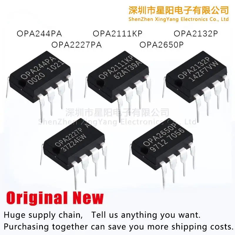 

Новый оригинальный OPA2227PA OPA2132P OPA244PA OPA2111KP OPA2650P spot