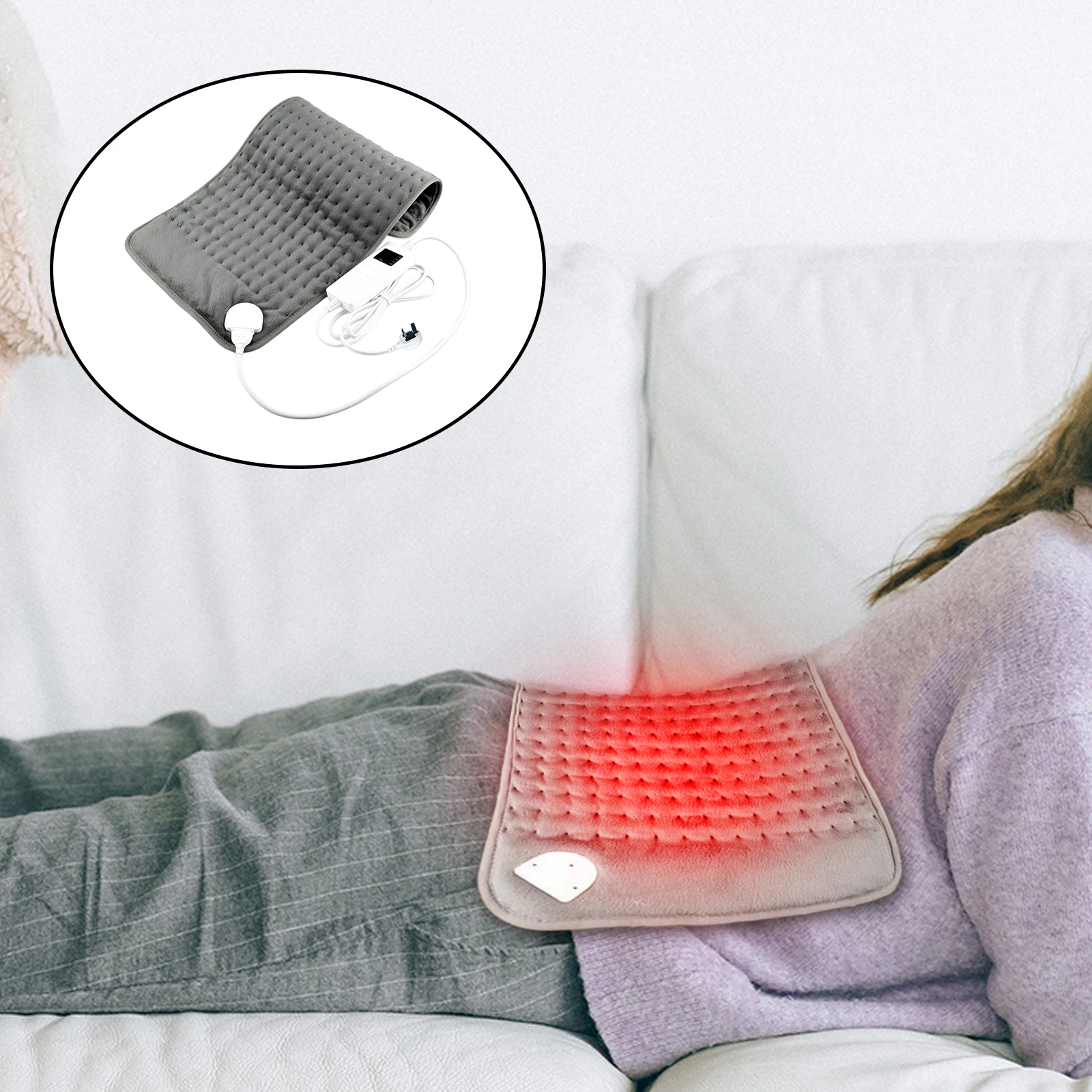 Elektrisch Beheizt Decke Groß USB Halten Warm Polyester Faser Tragbar für  Winter