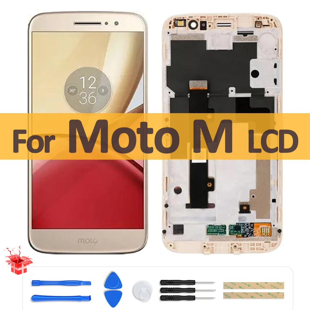 

5.5" Original LCD For Motorola Moto M XT1662 XT1663 LCD Display Touch Screen Digitizer Assembly For Moto M LCD Replacement Parts
