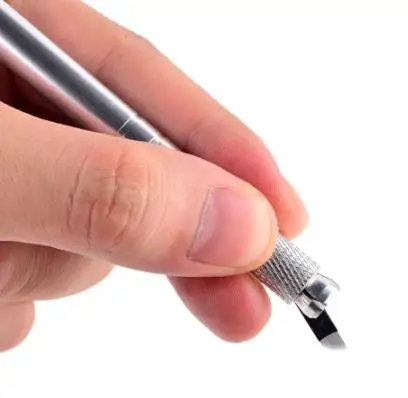 

500pcs 0.15mm Microblading Nano Tattoo Needle Handmade Embroidery Pen Permanent Makeup Lip Eyebrow Professional Tattoo Supplies