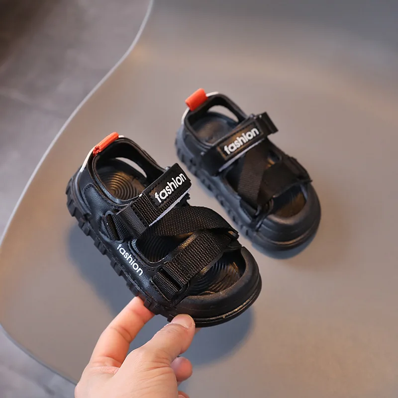 Summer Boy's Sandals Breathable Canvas Outdoor Sandals Nylon Strap Decos Baby Boy Casual Shoes Child Students Beach Shoes H04172 4