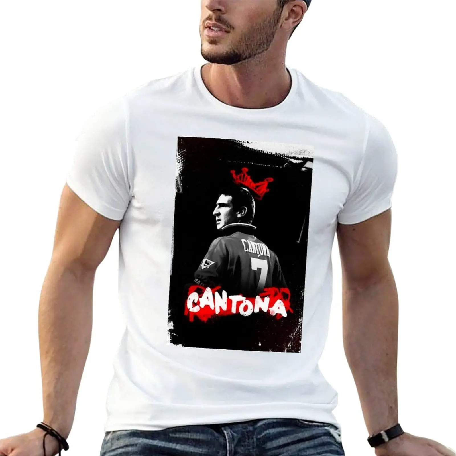 

New Eric Cantona 2#210322 T-Shirt Short sleeve funny t shirts mens graphic t-shirts pack