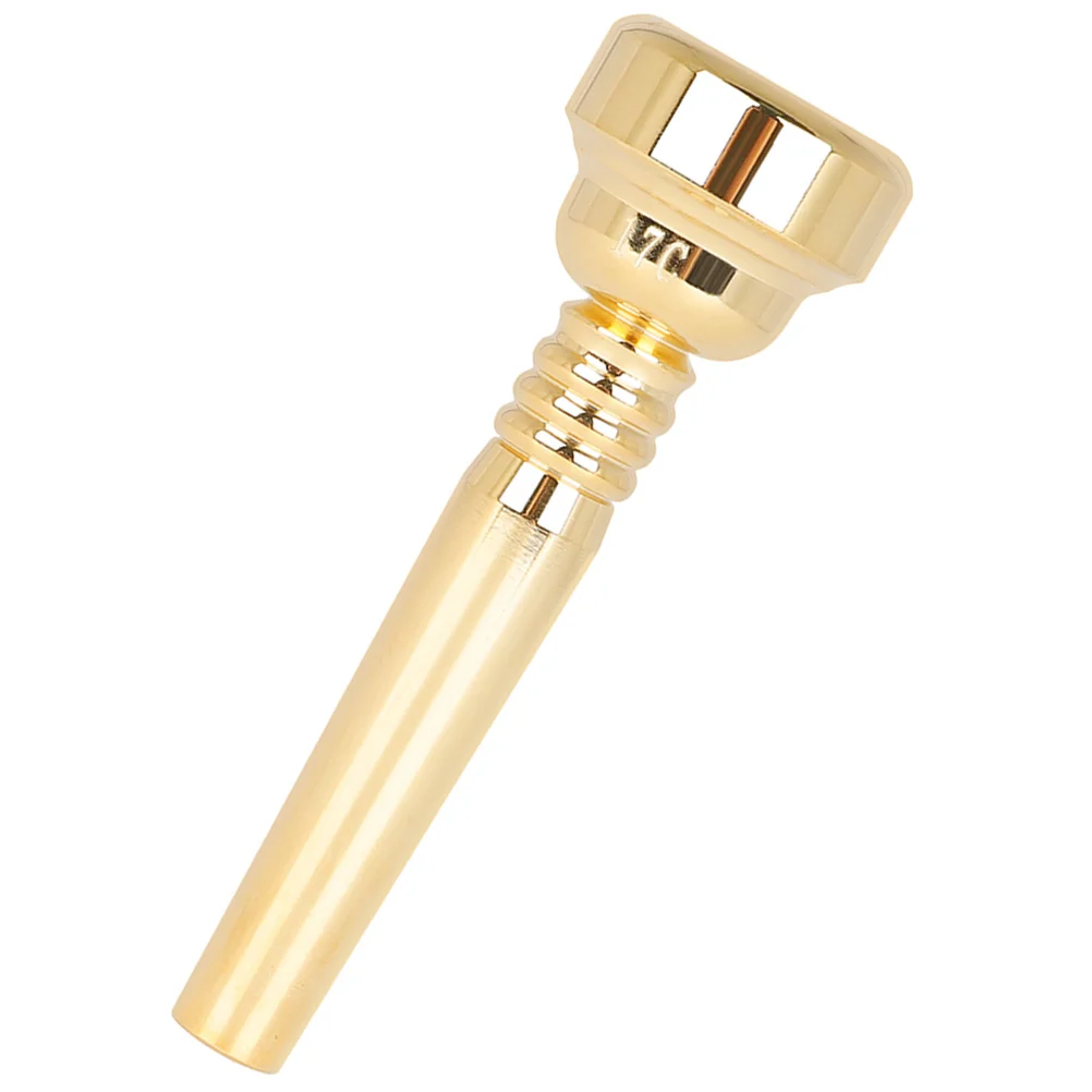 Small Metal Gold Plated Trumpet Mouthpiece For Adult Beginner Music Instrument Brass Musical Small Size Mouthpiece Durable Safe