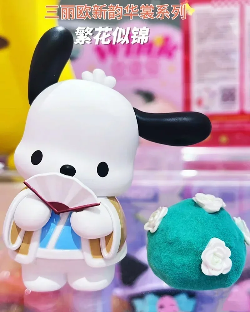 

Кавайная Подлинная Sanrio Новая серия с цветочным платьем в стиле ринм женское украшение милый подарок для девочек модная игра ручная работа Подарочные игрушки