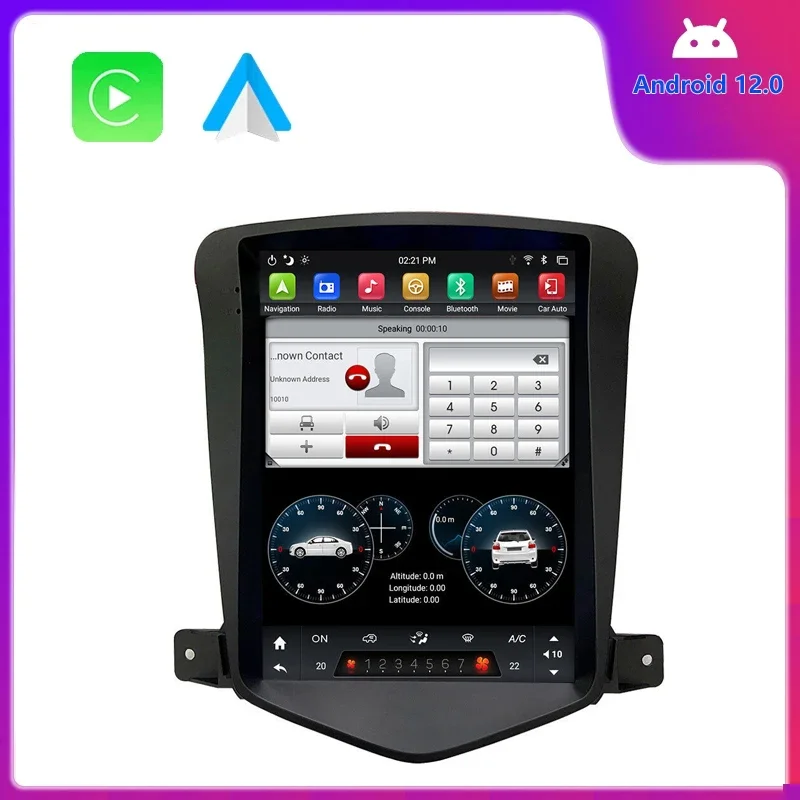 

Car Radio 2 Din 9.7" Vertical Screen Stereo GPS Wifi Car Play Android Auto Car Multimedia Player For Chevrolet Cruze 2008-2012