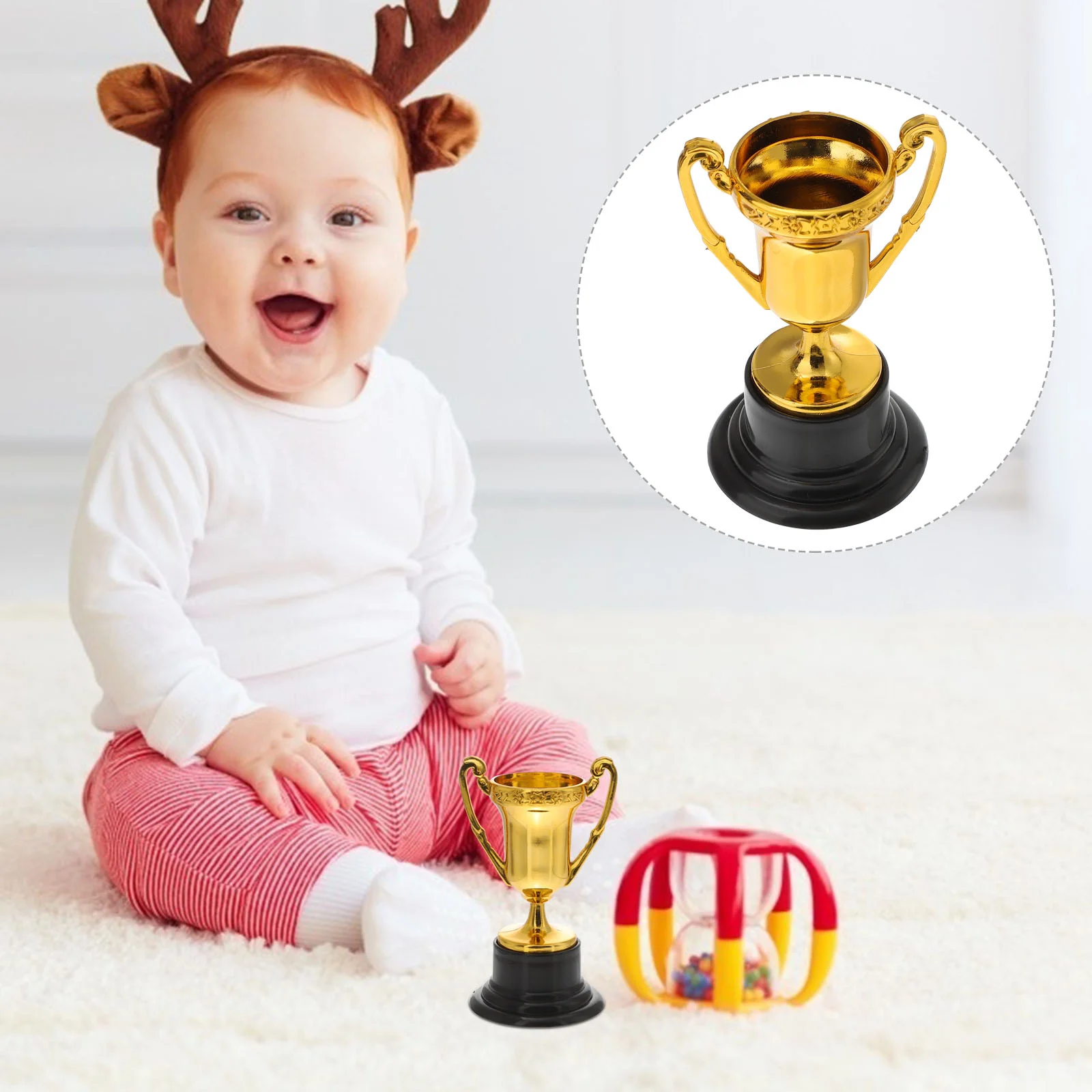 

20 Pcs Kids Award Trophy Baseball Reward Small Prize Cup Mini Basketball Prizes