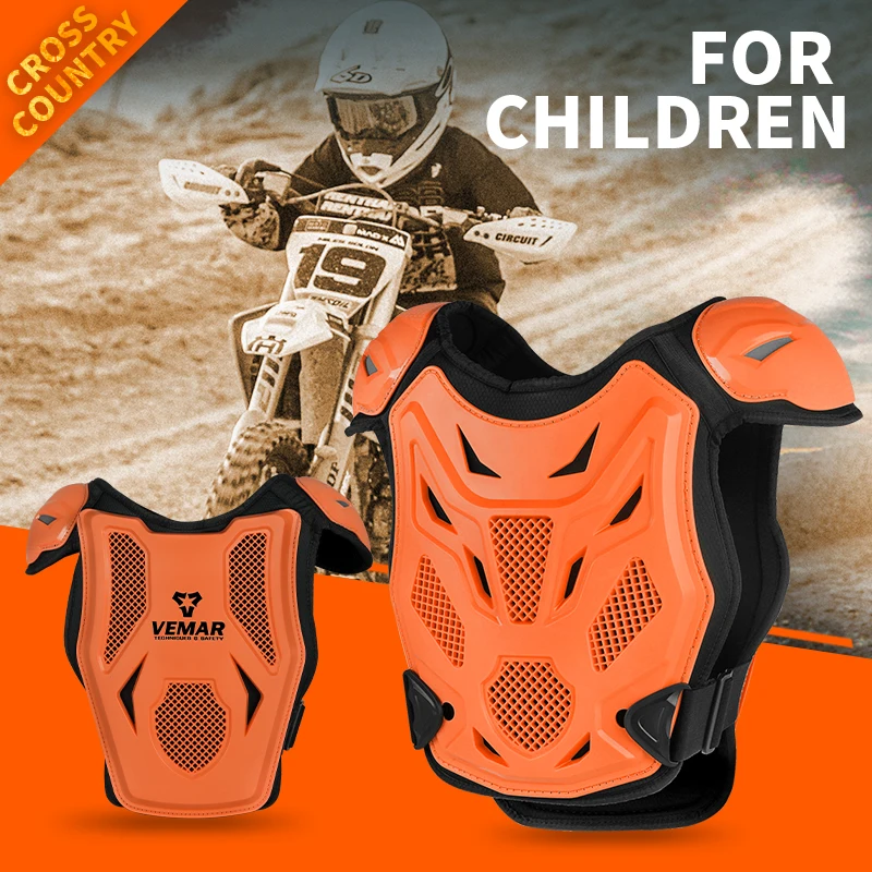 Motorcycle Armor Body Protector Motorcycle Armor Vest Children Armor All Season Motocross Vest Body Protection DH Dirt Bike MTB MX Chest Back Protector Motorcycle Equipment for Kids