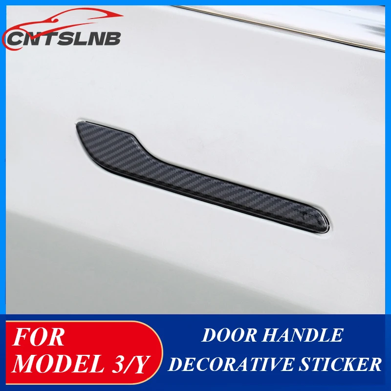 

For Tesla Model 3 Y Car Door Handle Cover Protector Sticker ABS material Premium Durable Accessories