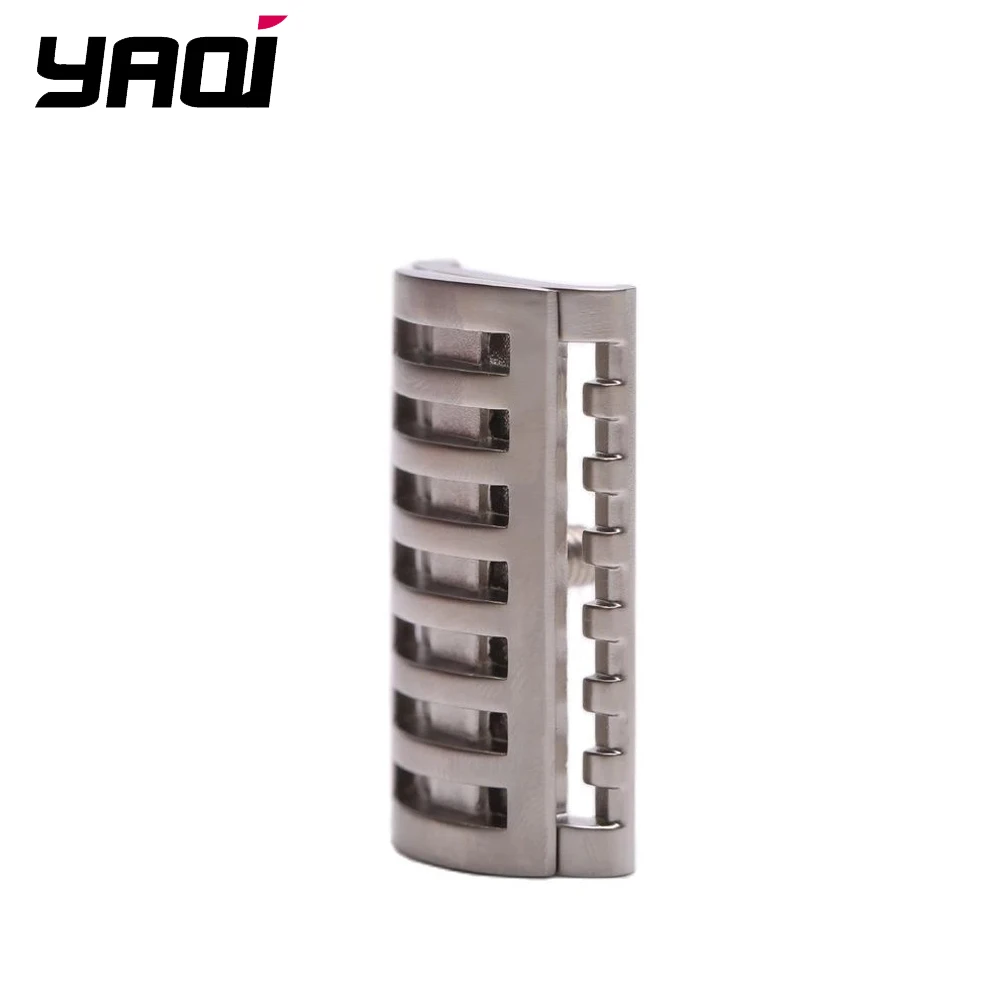 

Yaqi Matte Nickel Color KNIGHT-HELMET Safety Razor Head for Men's Shaving Razors