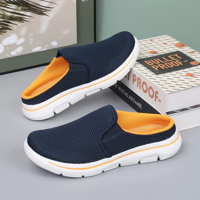 Große Größe 47 48 49 halbe Schuhe für Männer Frauen Unisex Hausschuhe Sommer lässig Mesh Slip on Schuhe Bestseller für Drops hipping – Detail 27